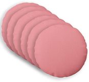 vidaXL Housse de coussin 6 pièces Satin de coton Rose Ø 60 cm