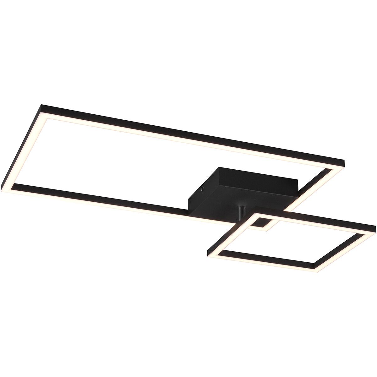 BES LED Trion Paderno Plafondlamp - 25W - 3000lm - 4000K - Zwart - Dimbaar