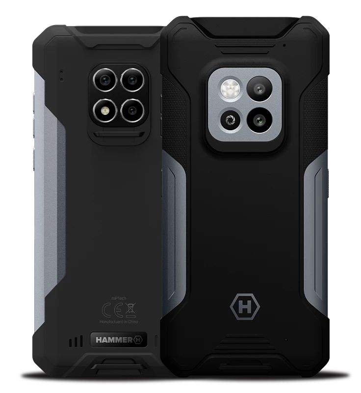 Hammer Construction 2 5G 6.58" Dual SIM Android 14 6GB/128GB Rugged Smartphone - Silver