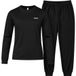 Accezzi Baselayer, sous-vêtement de ski, femme, noir