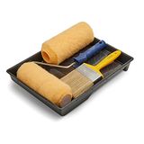 HAMILTON The Trade 5-delige metselborstel en roller set met lade, 9 inch blauw/geel 3561329-90