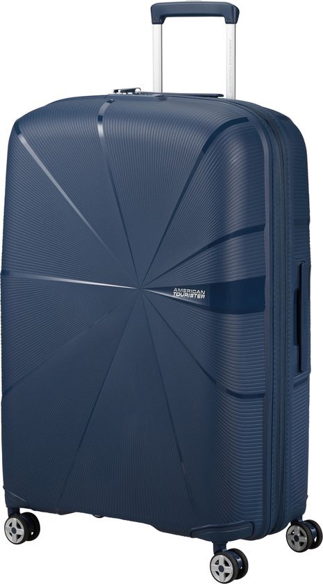 American Tourister trolley Starvibe 77 cm. Expandable donkerblauw