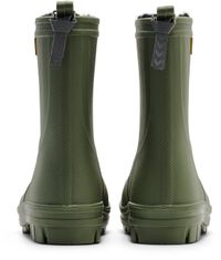 Hummel Bottes de pluie marron / vert herbe