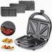Monzana Tosti Apparaat – Antiaanbaklaag 23x22x10cm 800W – Zwart