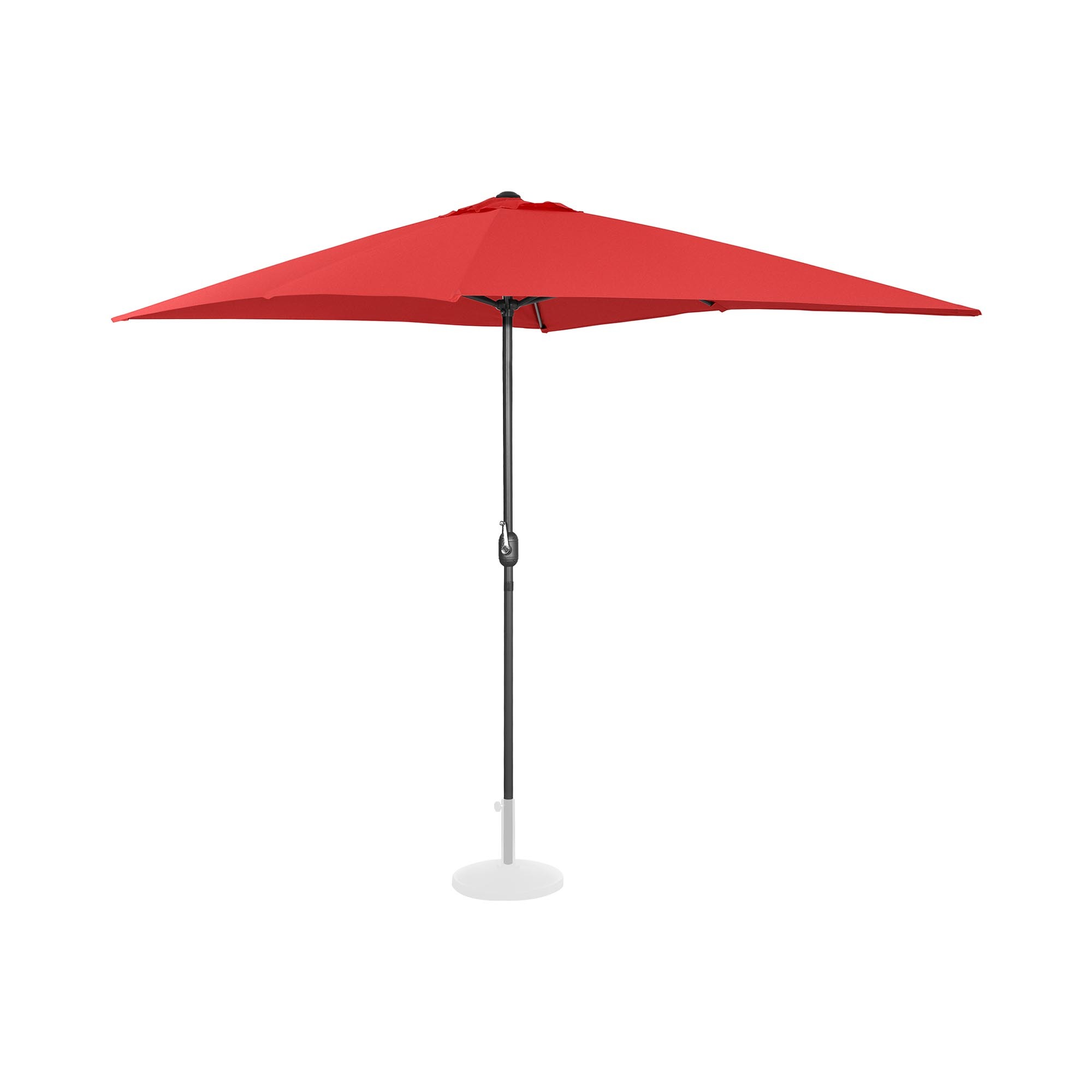 Uniprodo Parasol groot - rood - rechthoekig - 200 x 300 cm