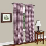 Achim Home Furnishings Buffalo Check Panel - 42x84 - Bordeaux