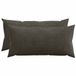 vidaXL Kussensloop - 2 stuks - HEERLEN - Antracietkleurig - 40 x 80 cm - Corduroy