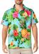King Kameha Shirt 'Pineapple' turquoise