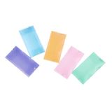 Viquel - Set van 20 mini plastic hoezen 12x23,5cm - Propysoft map met 3 kleppen - Geassorteerde pastelkleuren