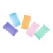 Viquel - Set van 20 mini plastic hoezen 12x23,5cm - Propysoft map met 3 kleppen - Geassorteerde pastelkleuren