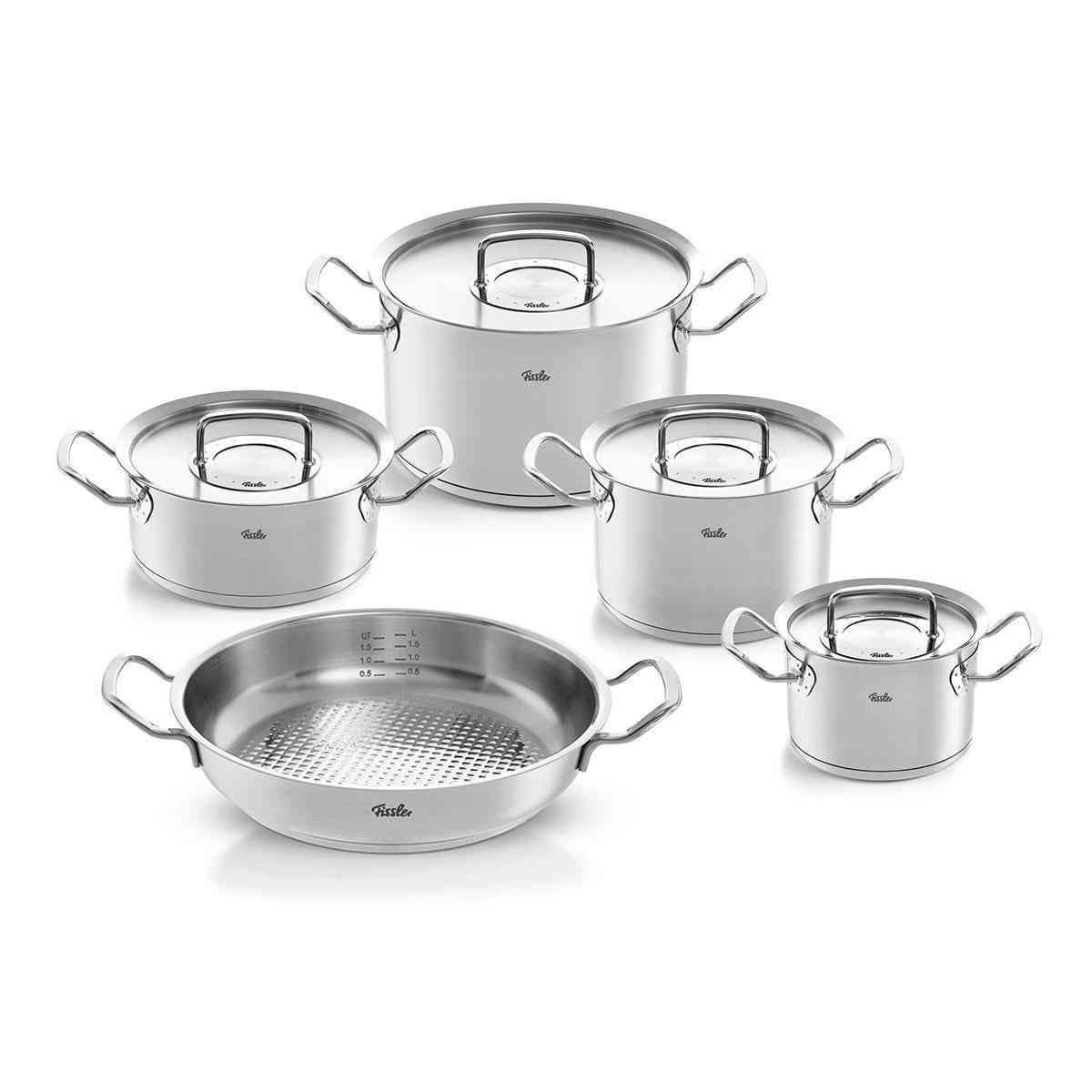 Fissler 084-388-05-000/0 Pannenset - 5-delig - Roestvrijstaal