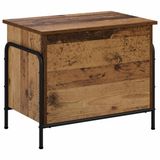 vidaXL Opbergbox Oud hout 80 x 40 x 49,5 cm Bewerkt hout