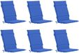 vidaXL 6-delige hoogrugkussen GEMERT Koningsblauw