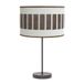 PRENDELUZ Tafellamp 1 x E27 bruin/wit-roest, 62 x 30 x 30 cm