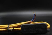 Aansluiting met schakelaar - 1,5 m gouden kabel