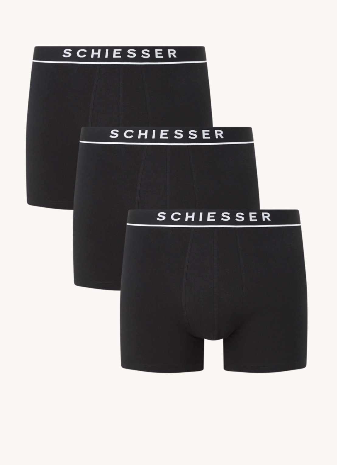 Schiesser Boxershorts met logoband in 3-pack - 4007065791924