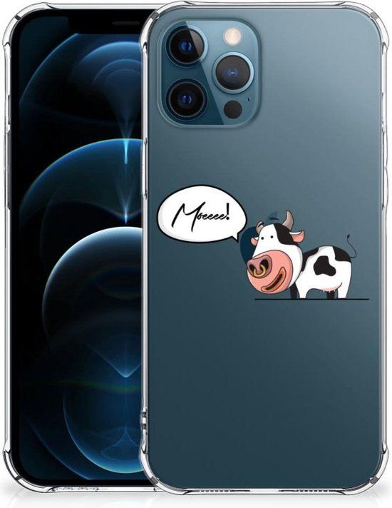 Silicone Back Case iPhone 12 / 12 Pro - Multi Cow - B2Ctelecom