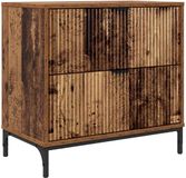 vidaXL Nachtkastje - Oud hout - 63,5 x 36 x 61 cm