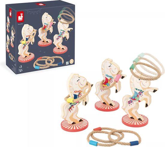 Janod Applepop Ringenspel Paarden