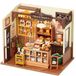 Maison de poupée DIY miniature boulangerie - 141-delig - Avec éclairage LED