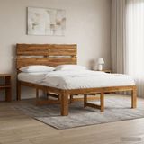 vidaXL Tweepersoonsbed met hoofdbord ROSTOCK Naturel 120 x 200 cm