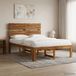 vidaXL Tweepersoonsbed met hoofdbord ROSTOCK Naturel 120 x 200 cm