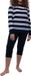 Ammann Dames pyjama Night & Home blauw gestreept lange mouw 100% katoen XXL