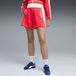 PUMA Short à nervures 10 cm T7 Femme, Vêtements, Rouge, M