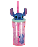 Lilo & Stitch Blauwe drinkbeker met rietje