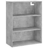 vidaXL Hoge kast, betonkleur, 69,5 x 34 x 180 cm, houtvezelplaat