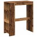 VidaXL Bartafel met rekken, 90x40x103,5 cm, bewerkt hout, oud houtkleurig