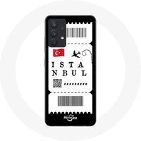 Maniacase Etui voor Samsung Galaxy A13 5G vliegticket Istanbul Turkije