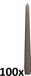 Bolsius Professional - Horeca gotische kaars - Taupe - 100 stuks