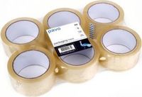 Pavo Verpakkingsplakband Transparant 50mm x 66m pak 6 rollen