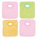 Ti TIN Set van 4 slabbetjes, waterdicht, met kraag T-shirt, 33 x 36 cm, breedte 1 stuk