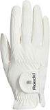 Roeckl ROECK GRIP PRO riding gloves, white, size 8, unisex, polyester