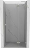 Mexen Lunar L porte de douche pivotante droite 110 cm, transparent, nickel brossé