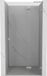 Mexen Lunar L porte de douche pivotante droite 110 cm, transparent, nickel brossé