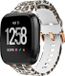 Strap-it Lucky Leopard Fitbit Versa bandje - Maat S