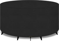Merkloos Allesto Tuintafel hoes - Ronde tuintafel hoes - meubelhoezen - Waterdichte meubelhoes - 1 stuk - zwart - 120x75 cm