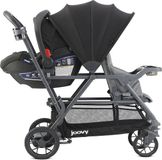 Joovy Caboose S Kinderwagen Autostoel Adapter Maxi Cosi/Cybex/Nuna Zwart