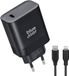 bluestar USB C Adapter met Lightning Kabel - 20W Snellader - Zwart