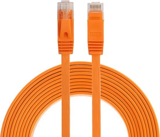 By Qubix internetkabel - 3 meter - oranje - CAT6 ethernet kabel - RJ45 UTP kabel met snelheid van 1000Mbps - Netwerk kabel is zeer stevig