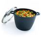 Merkloos Relaxdays Soeppan - 10 l - zwart