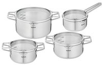 Tefal Nordica Set de 4 casseroles - Inox - Induction