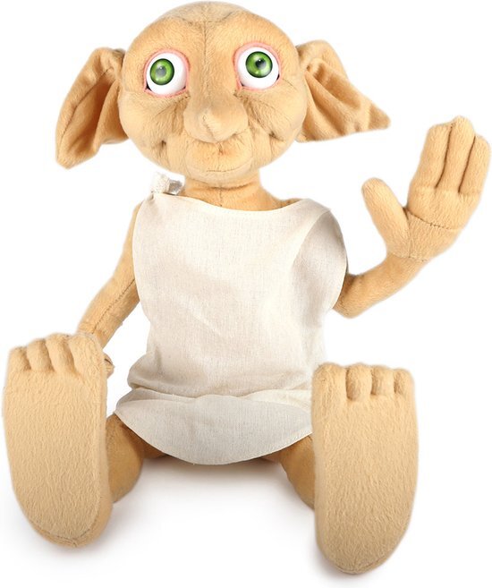 WoW Stuff Dobby The House Elf Feature Pluche met Geluiden | Harry Potter Soft Toy | Collectible Teddy met 6 iconische zinnen