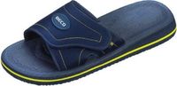 BECO Badslippers - Met Klittenband - Unisex Blauw/geel - Maat 35