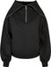 Urban Classics Oversized High Neck Troyer Sweater/trui - S - Zwart
