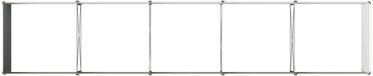 vidaXL Verhoogde Tuinbak Ivoor 400 x 80 x 55 cm Gegalvaniseerd staal