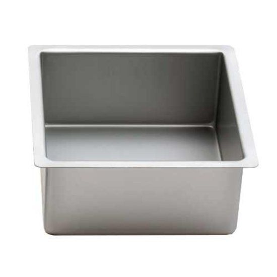 Decora Vierkante aluminium bakvorm 10cm hoog 20cm